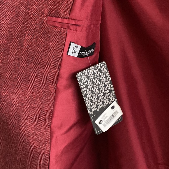 Khas red maroon waistcoat XL - Picture 3 of 4